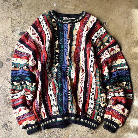 90s vtg Cotton Traders 3D Knit Sweater - Picture 9 of 9